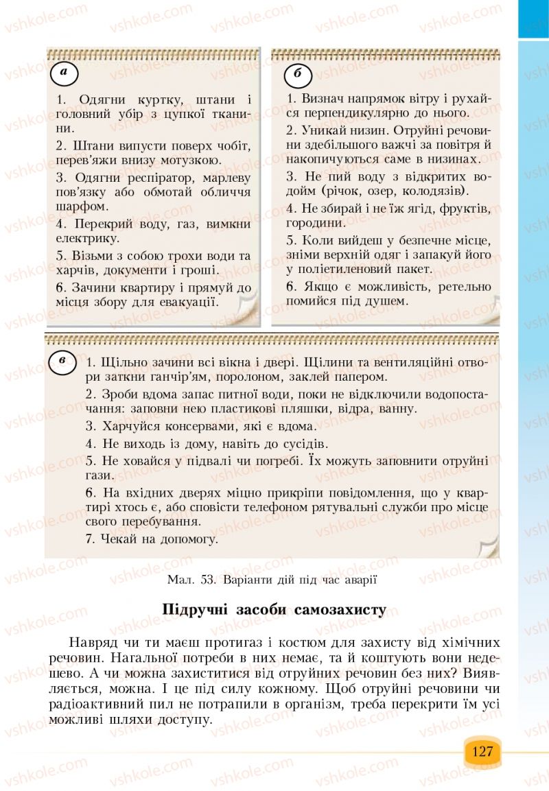 Страница 127 | Підручник Основи здоров'я 6 клас Т.В. Воронцова, В.С. Пономаренко 2006