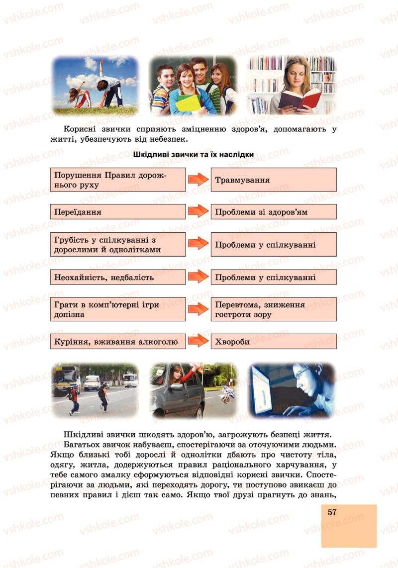 Страница 57 | Підручник Основи здоров'я 6 клас Т.Є. Бойченко, І.П. Василашко, С.В. Василенко 2014