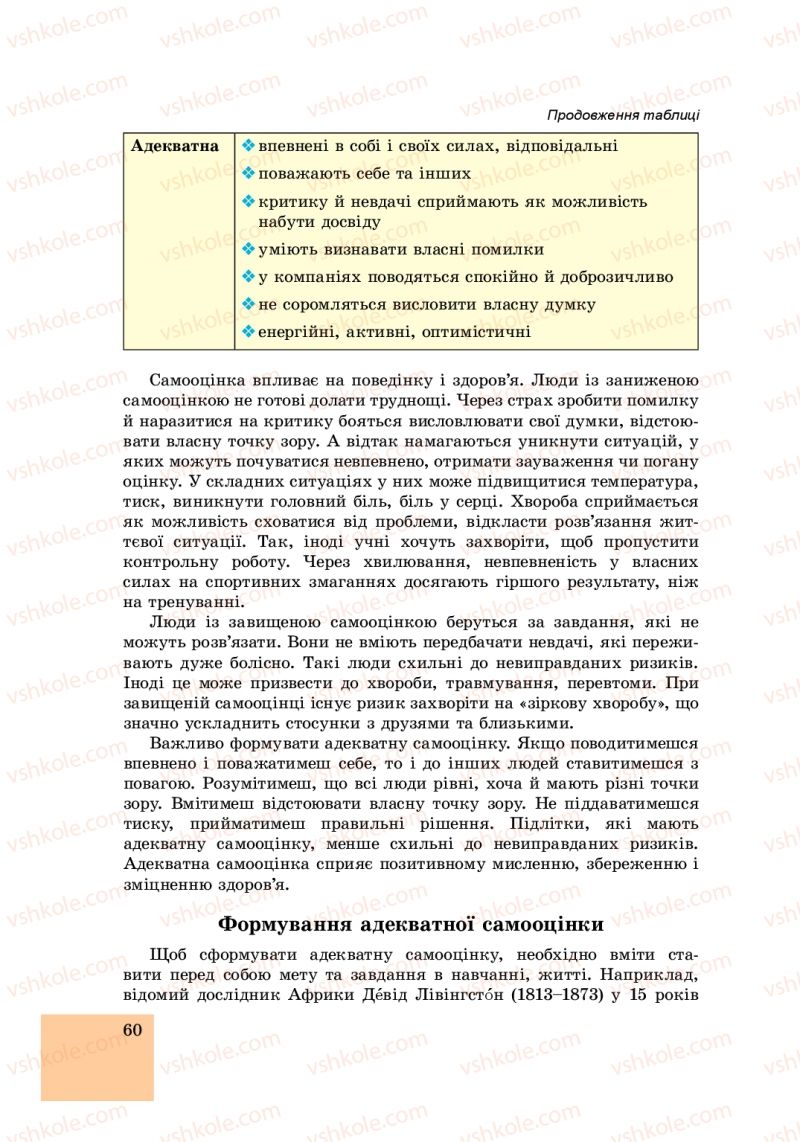 Страница 60 | Підручник Основи здоров'я 6 клас Т.Є. Бойченко, І.П. Василашко, С.В. Василенко 2014