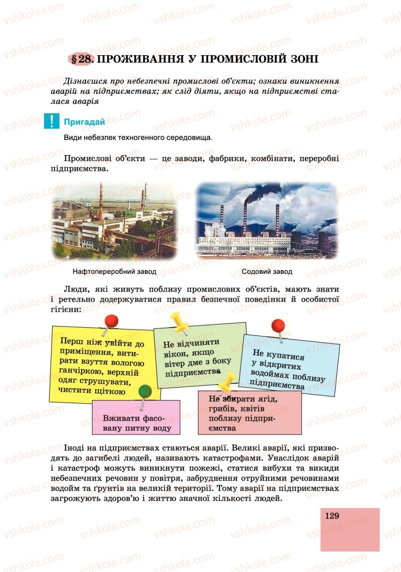 Страница 129 | Підручник Основи здоров'я 6 клас Т.Є. Бойченко, І.П. Василашко, С.В. Василенко 2014