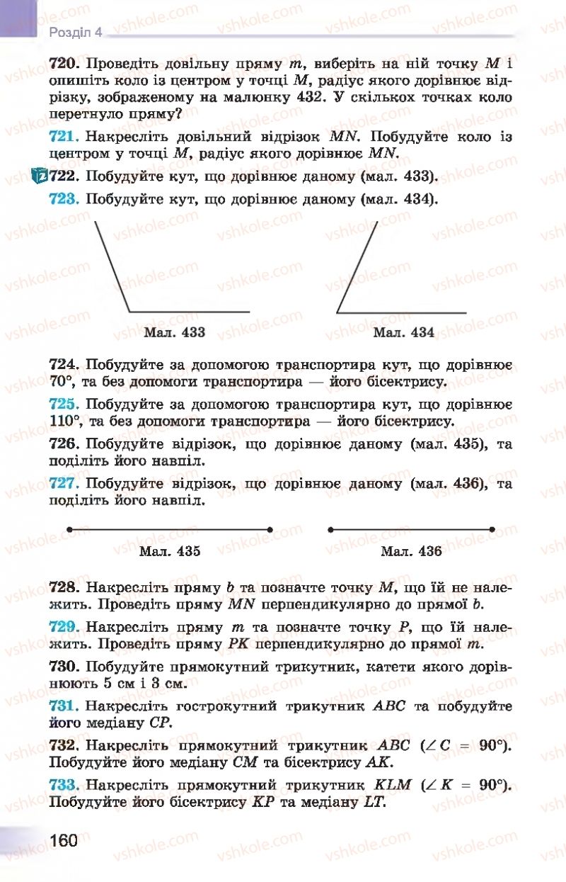 Страница 160 | Підручник Геометрія 7 клас О.С. Істер 2015
