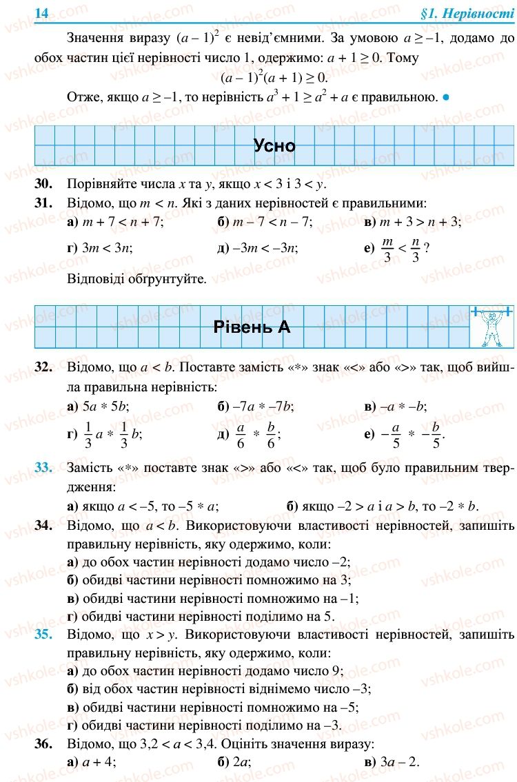 Страница 14 | Підручник Алгебра 9 клас В.Р. Кравчук, Г.М. Янченко, М.В. Підручна 2009