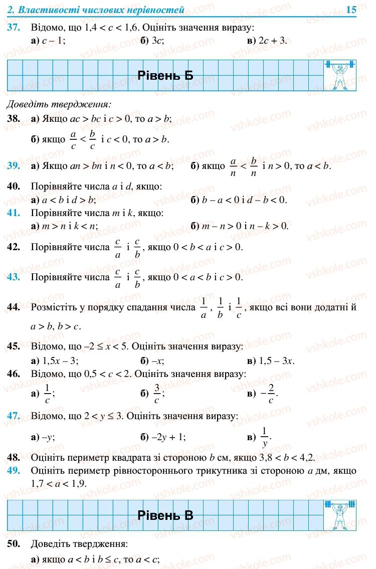 Страница 15 | Підручник Алгебра 9 клас В.Р. Кравчук, Г.М. Янченко, М.В. Підручна 2009