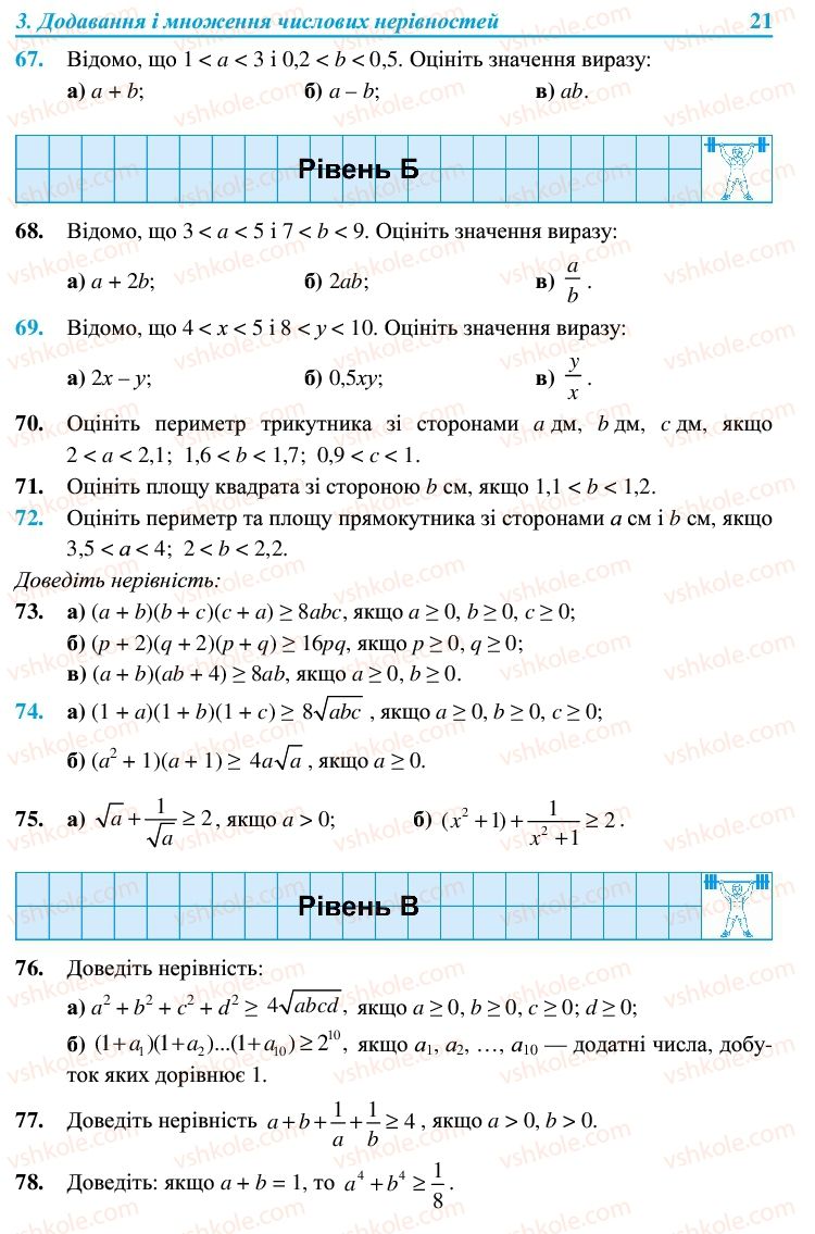 Страница 21 | Підручник Алгебра 9 клас В.Р. Кравчук, Г.М. Янченко, М.В. Підручна 2009