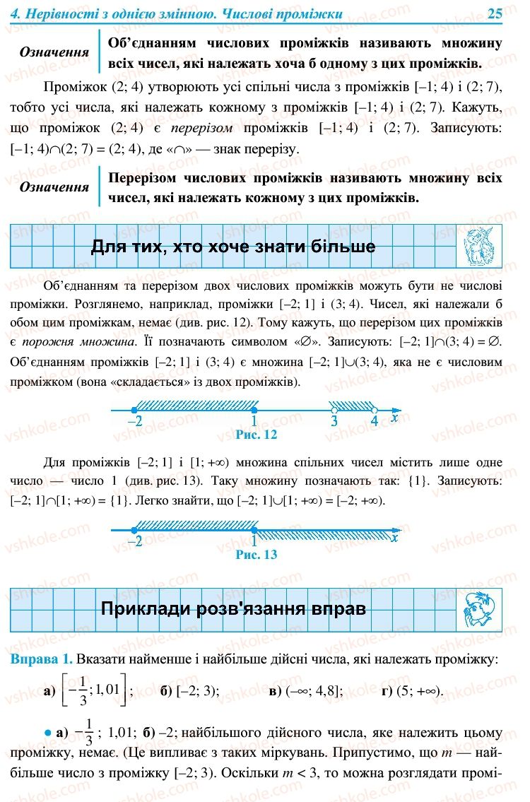 Страница 25 | Підручник Алгебра 9 клас В.Р. Кравчук, Г.М. Янченко, М.В. Підручна 2009