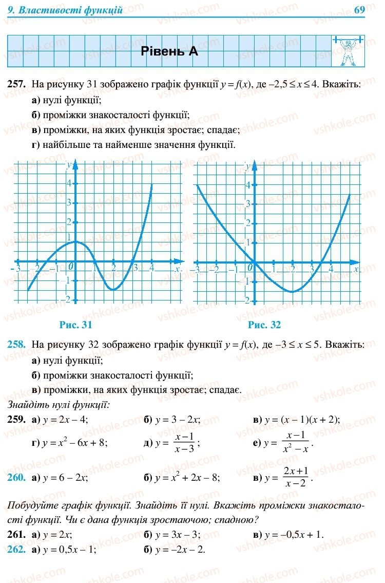 Страница 69 | Підручник Алгебра 9 клас В.Р. Кравчук, Г.М. Янченко, М.В. Підручна 2009