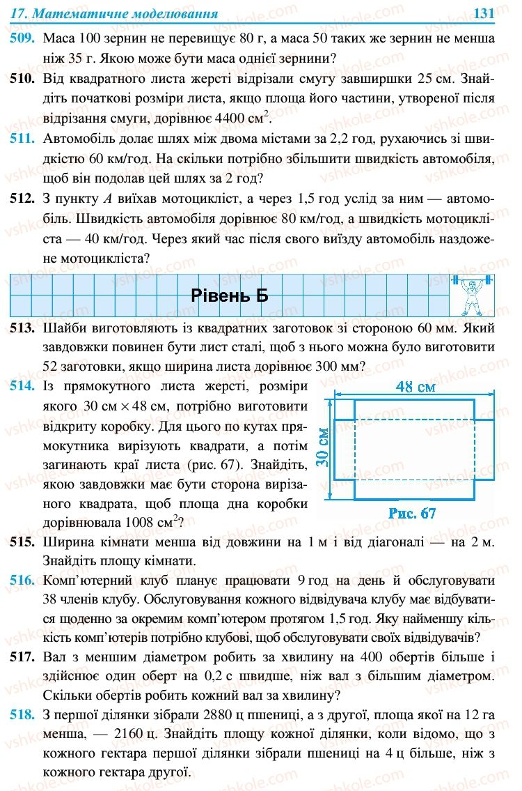 Страница 131 | Підручник Алгебра 9 клас В.Р. Кравчук, Г.М. Янченко, М.В. Підручна 2009