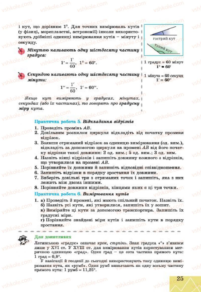 Страница 25 | Підручник Геометрія 7 клас Г.В. Апостолова 2015