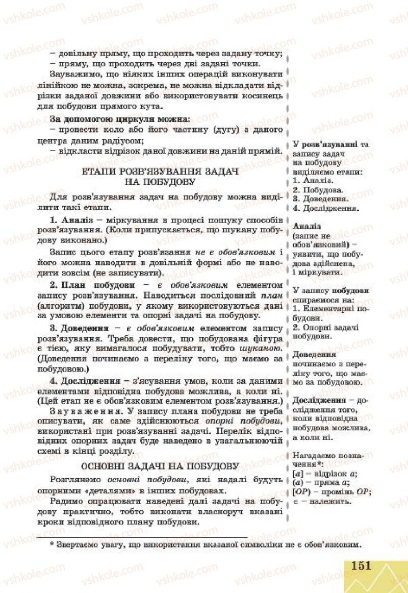 Страница 151 | Підручник Геометрія 7 клас Г.В. Апостолова 2015