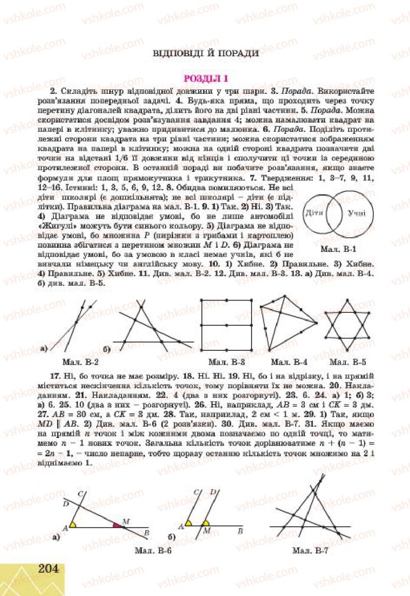 Страница 204 | Підручник Геометрія 7 клас Г.В. Апостолова 2015