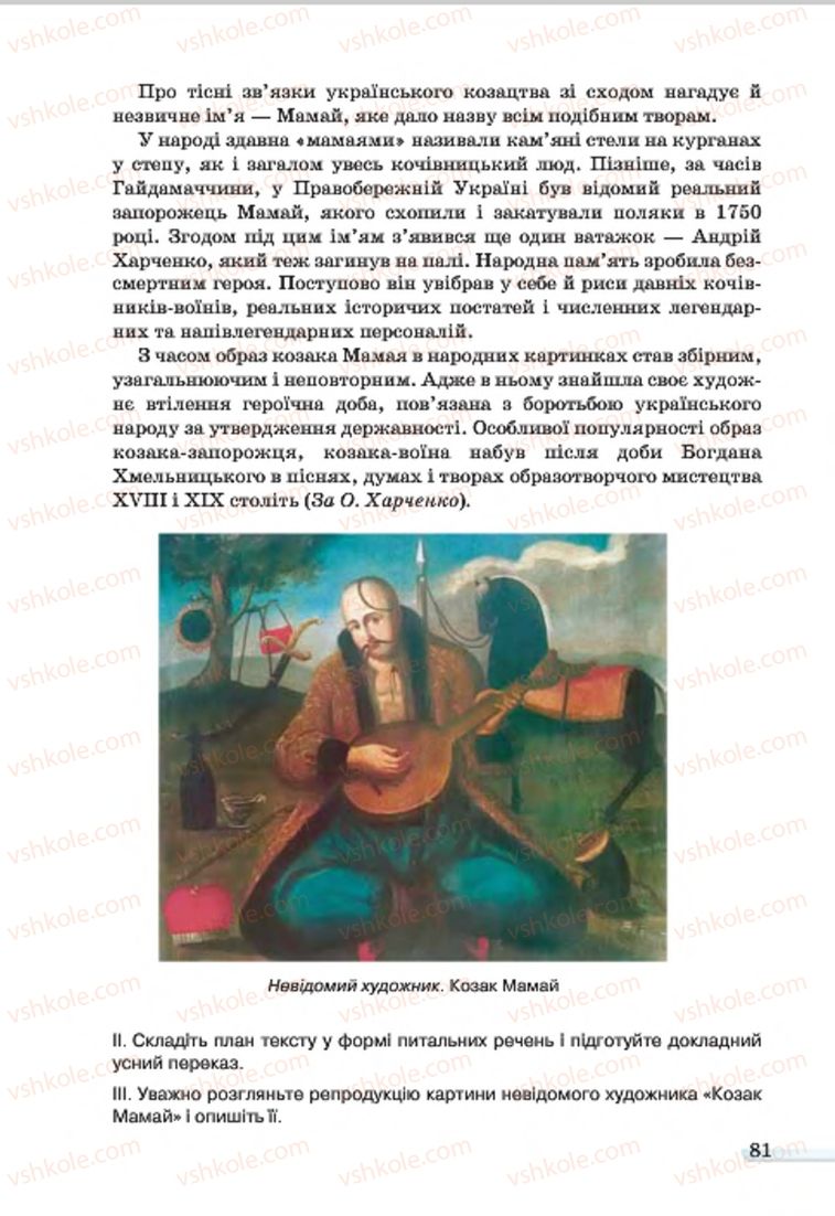 Страница 81 | Підручник Українська мова 7 клас А.А. Ворон, В.А. Солопенко 2015