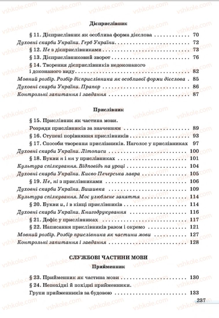 Страница 237 | Підручник Українська мова 7 клас А.А. Ворон, В.А. Солопенко 2015