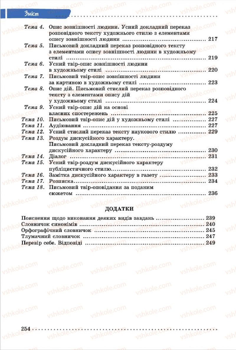 Страница 254 | Підручник Українська мова 7 клас О.В. Заболотний, В.В. Заболотний 2015
