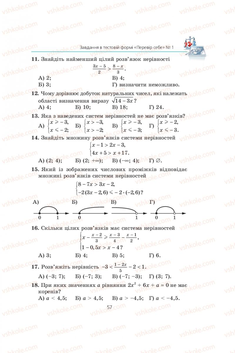 Страница 57 | Підручник Алгебра 9 клас А.Г. Мерзляк, В.Б. Полонський, М.С. Якір 2009
