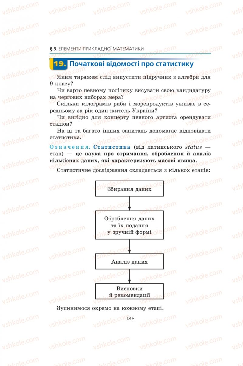 Страница 188 | Підручник Алгебра 9 клас А.Г. Мерзляк, В.Б. Полонський, М.С. Якір 2009