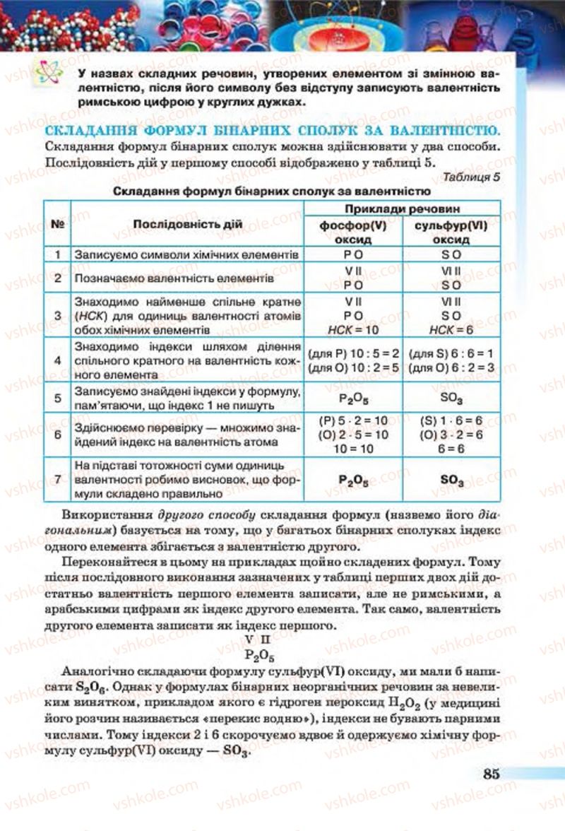 Страница 85 | Підручник Хімія 7 клас О.Г. Ярошенко 2015