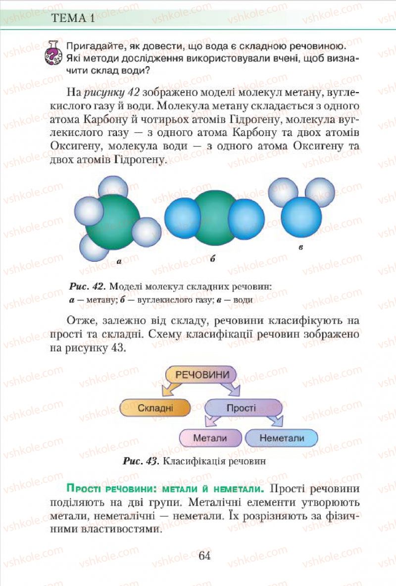 Страница 64 | Підручник Хімія 7 клас М.М. Савчин 2015