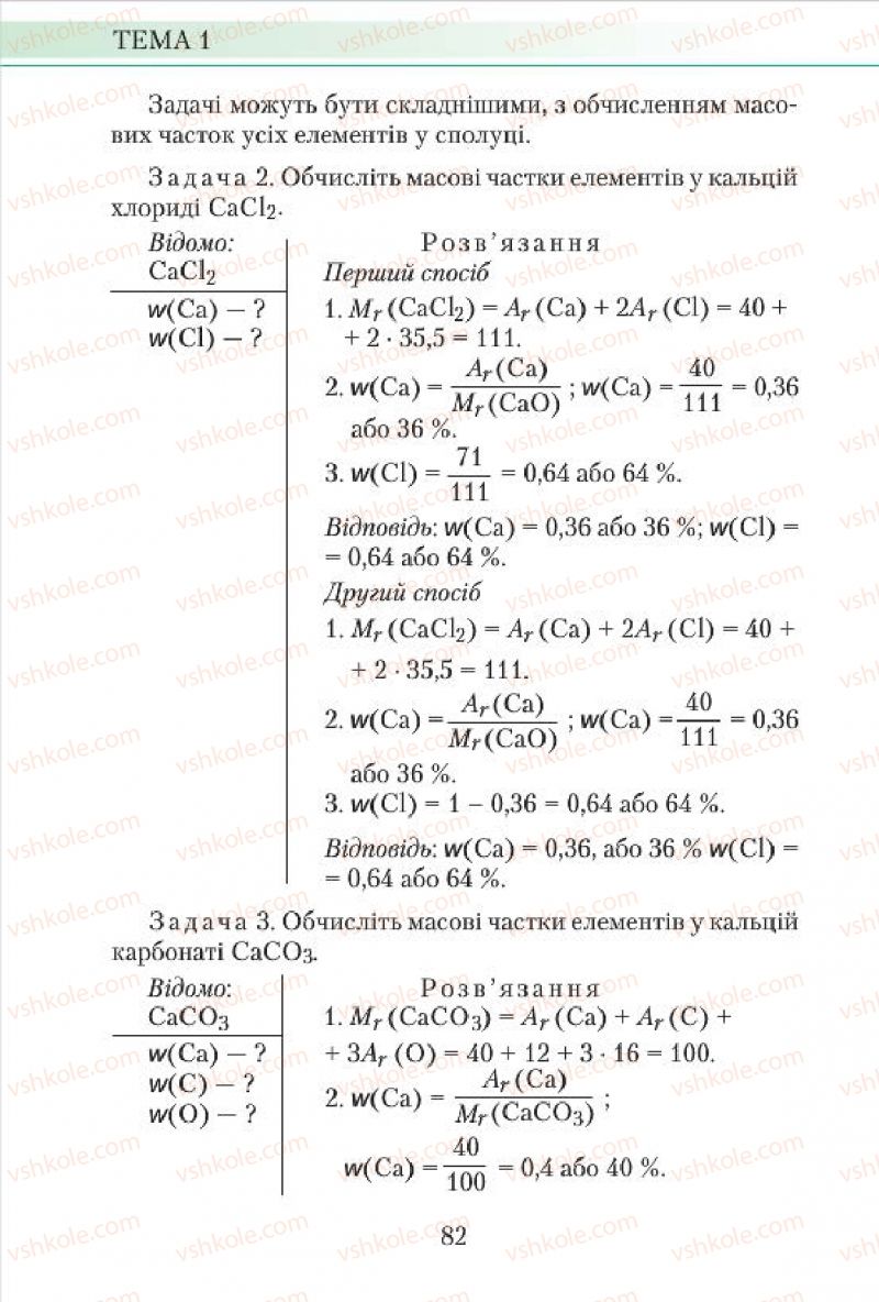 Страница 82 | Підручник Хімія 7 клас М.М. Савчин 2015