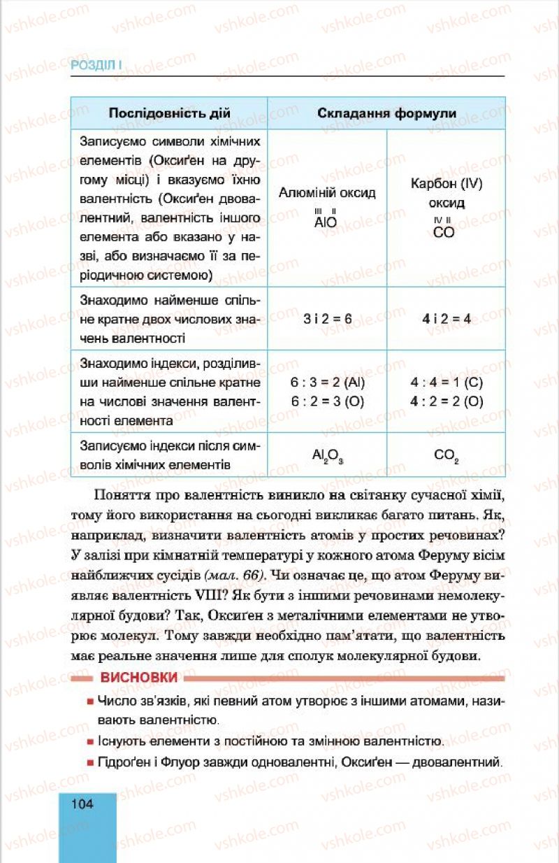 Страница 104 | Підручник Хімія 7 клас Л.С. Дячук, М.М. Гладюк 2015