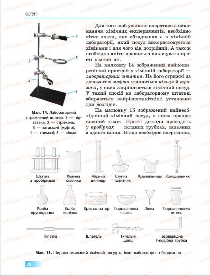 Страница 20 | Підручник Хімія 7 клас О.В. Григорович 2015