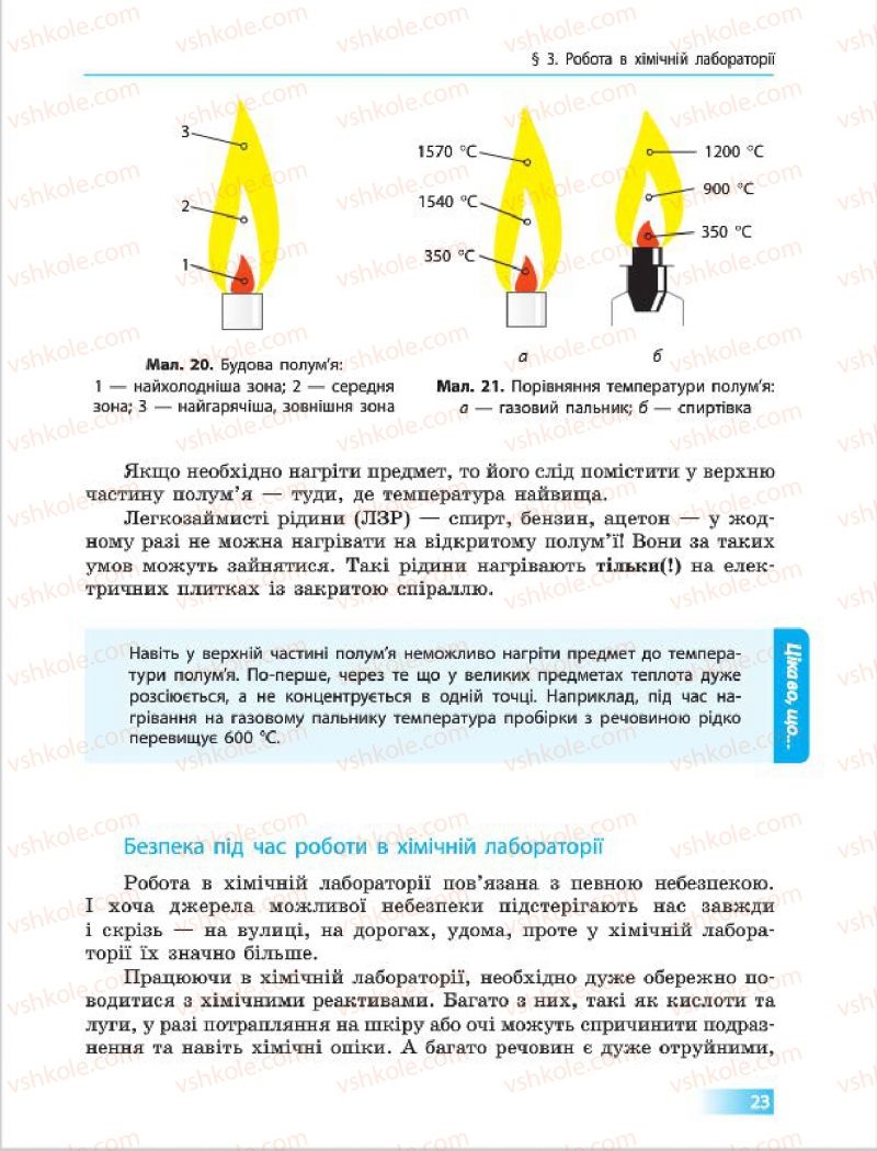 Страница 23 | Підручник Хімія 7 клас О.В. Григорович 2015