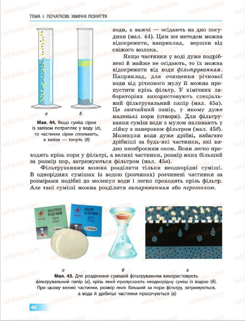 Страница 46 | Підручник Хімія 7 клас О.В. Григорович 2015