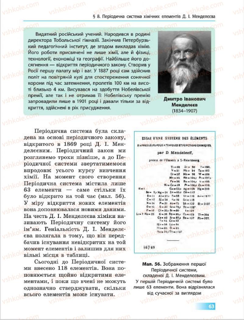 Страница 63 | Підручник Хімія 7 клас О.В. Григорович 2015