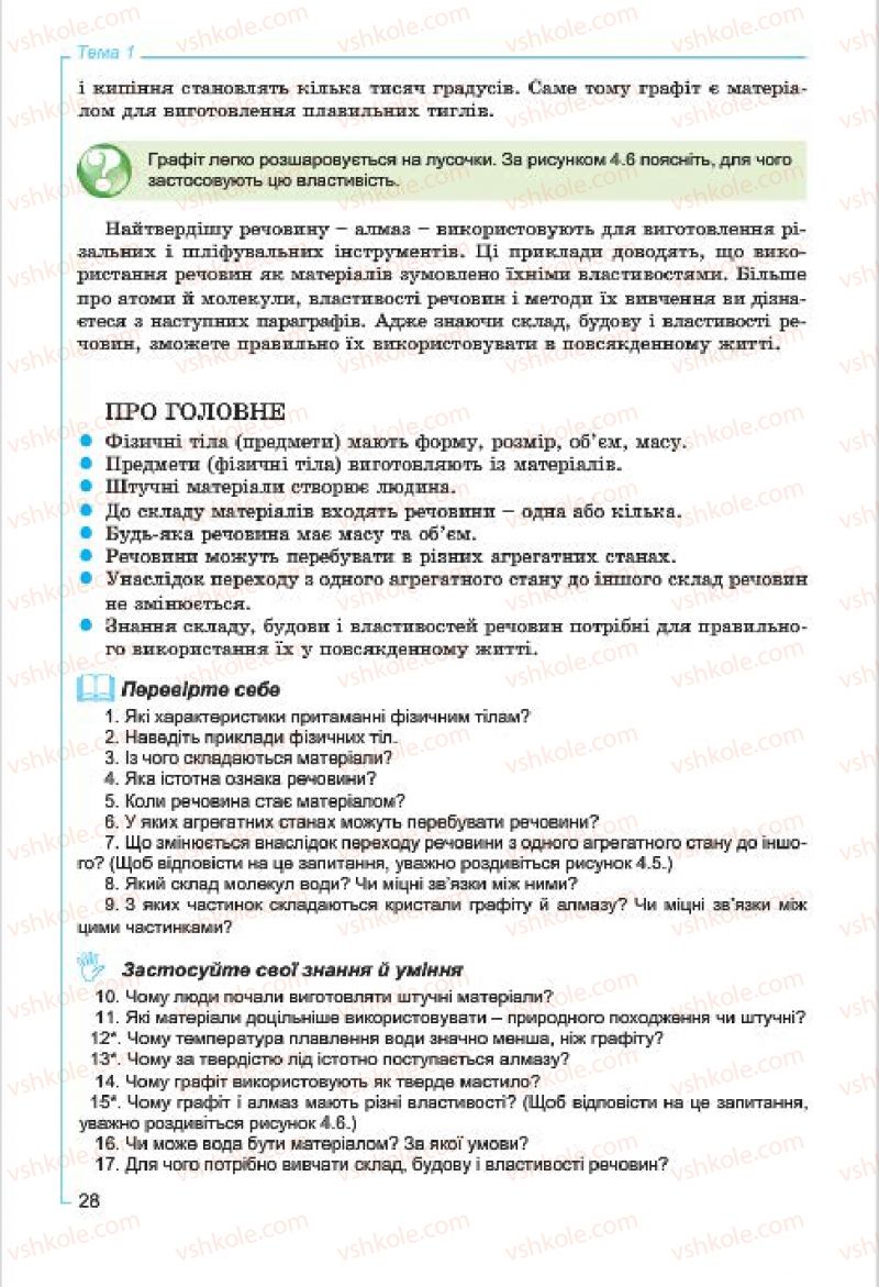 Страница 28 | Підручник Хімія 7 клас Г.А. Лашевська, А.А. Лашевська 2015