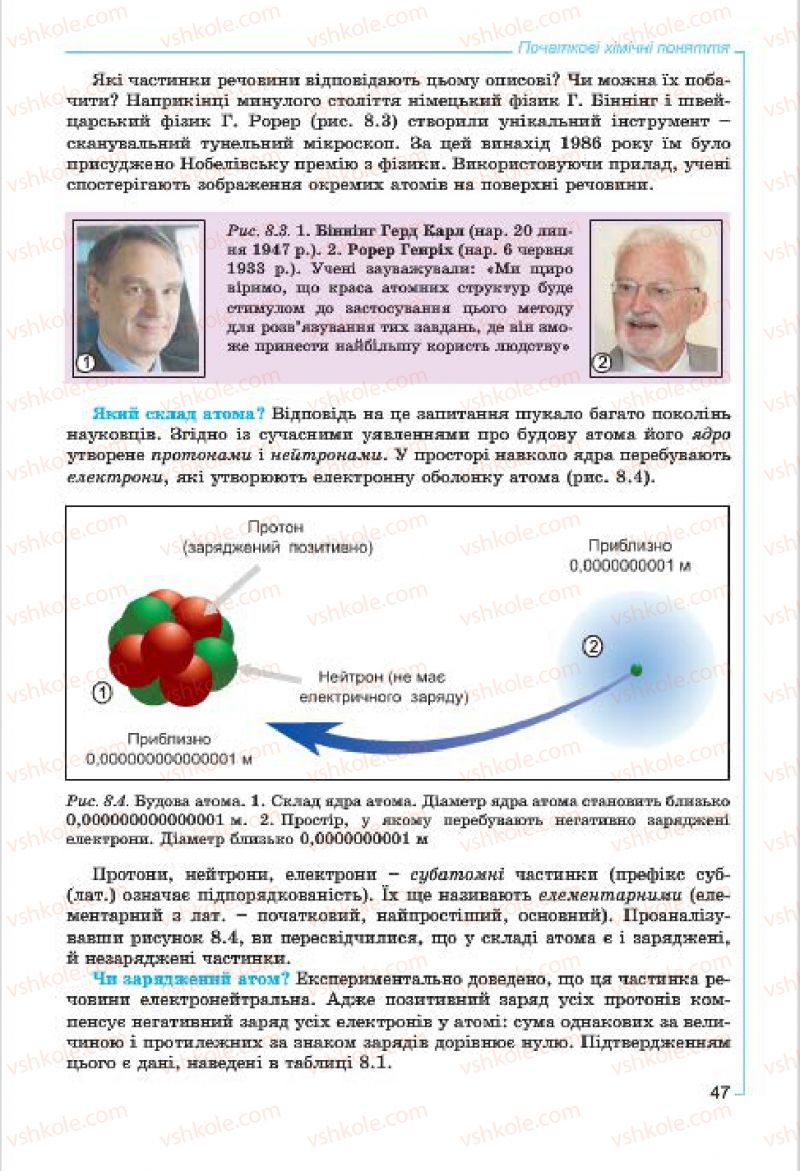 Страница 47 | Підручник Хімія 7 клас Г.А. Лашевська, А.А. Лашевська 2015