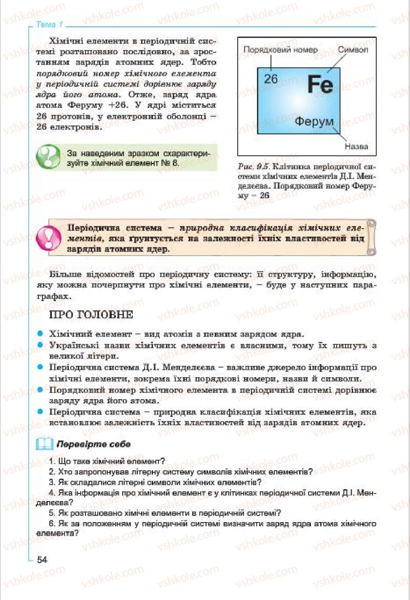 Страница 54 | Підручник Хімія 7 клас Г.А. Лашевська, А.А. Лашевська 2015