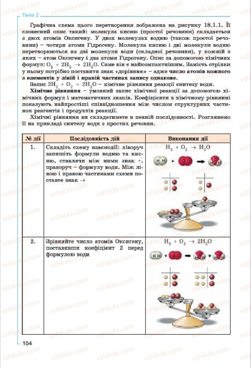 Страница 104 | Підручник Хімія 7 клас Г.А. Лашевська, А.А. Лашевська 2015