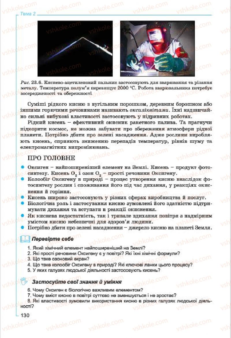 Страница 130 | Підручник Хімія 7 клас Г.А. Лашевська, А.А. Лашевська 2015