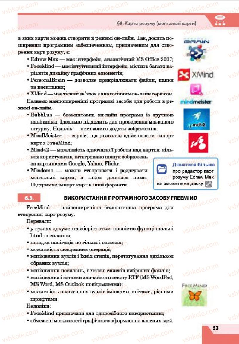 Страница 53 | Підручник Інформатика 7 клас О.П. Казанцева, І.В. Стеценко, Л.В. Фурик 2015