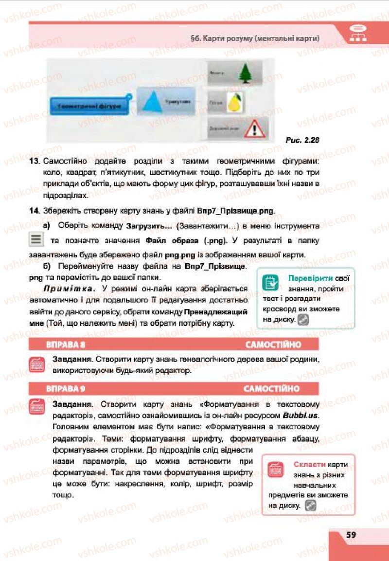 Страница 59 | Підручник Інформатика 7 клас О.П. Казанцева, І.В. Стеценко, Л.В. Фурик 2015