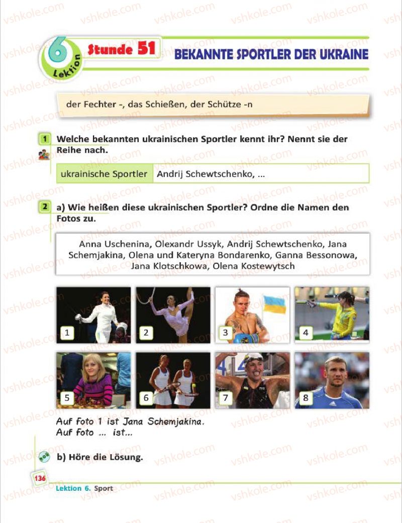 Страница 136 | Підручник Німецька мова 7 клас С.І. Сотникова, Г.В. Гоголєва 2015 7 рік навчання