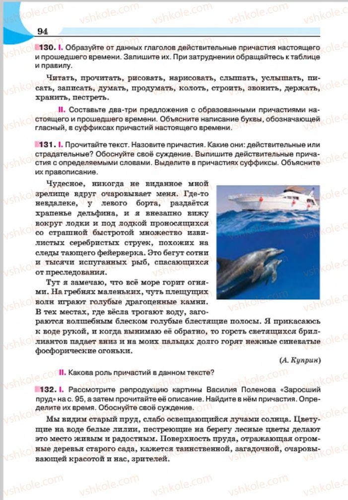 Страница 94 | Підручник Русский язык 7 клас Е.И. Быкова, Л.В. Давидюк, Е.Ф. Рачко 2015