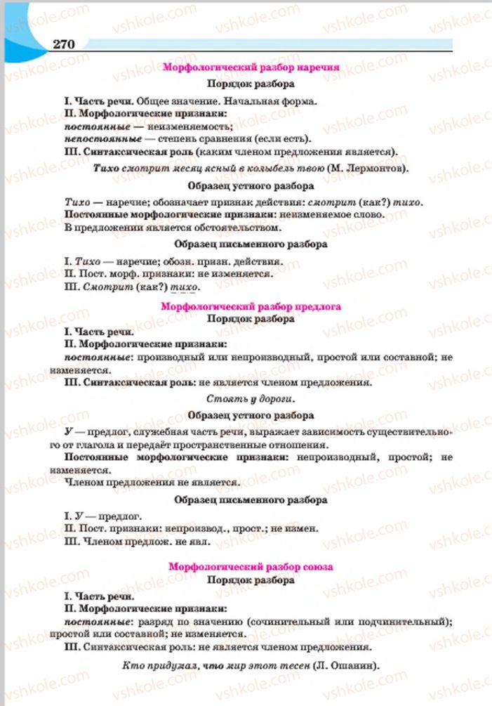 Страница 270 | Підручник Русский язык 7 клас Е.И. Быкова, Л.В. Давидюк, Е.Ф. Рачко 2015