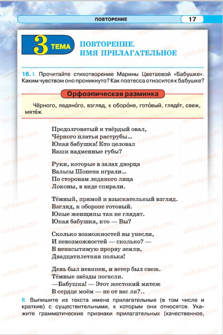 Страница 17 | Підручник Русский язык 7 клас Л.В. Давидюк, В.И. Стативка 2015 7 год обучения