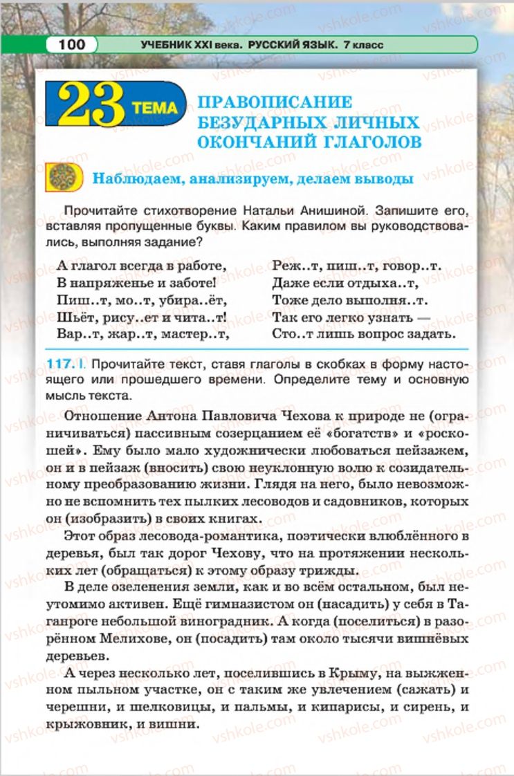 Страница 100 | Підручник Русский язык 7 клас Л.В. Давидюк, В.И. Стативка 2015 7 год обучения