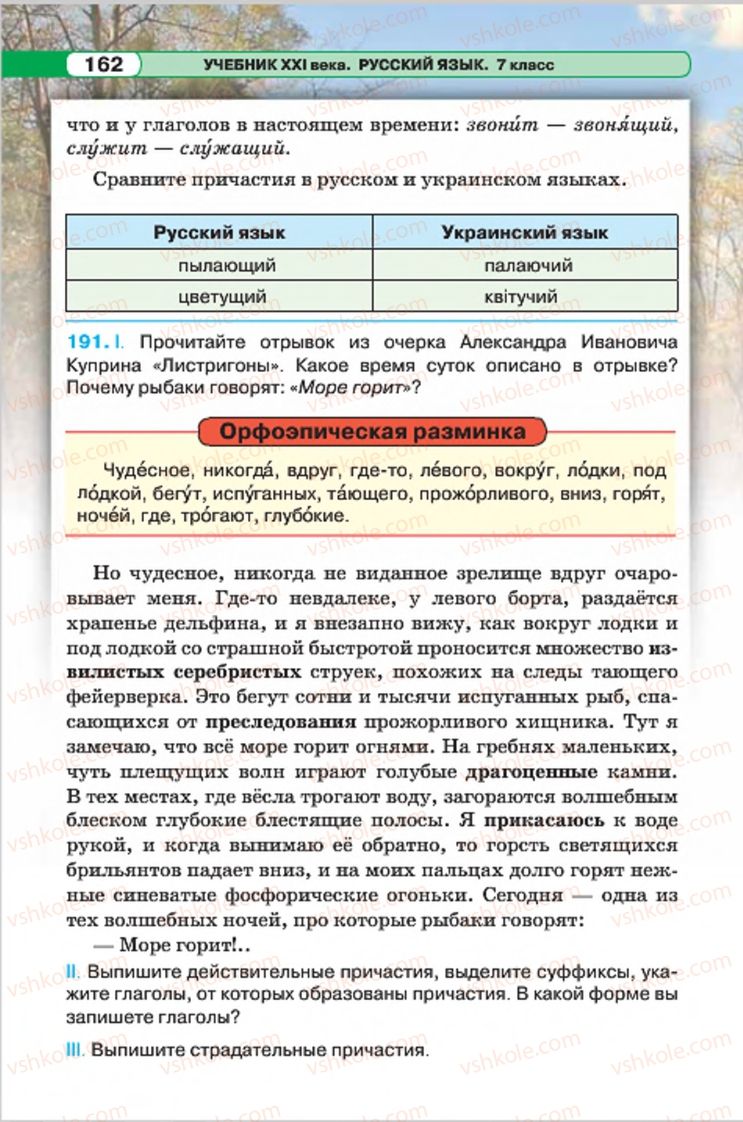Страница 162 | Підручник Русский язык 7 клас Л.В. Давидюк, В.И. Стативка 2015 7 год обучения