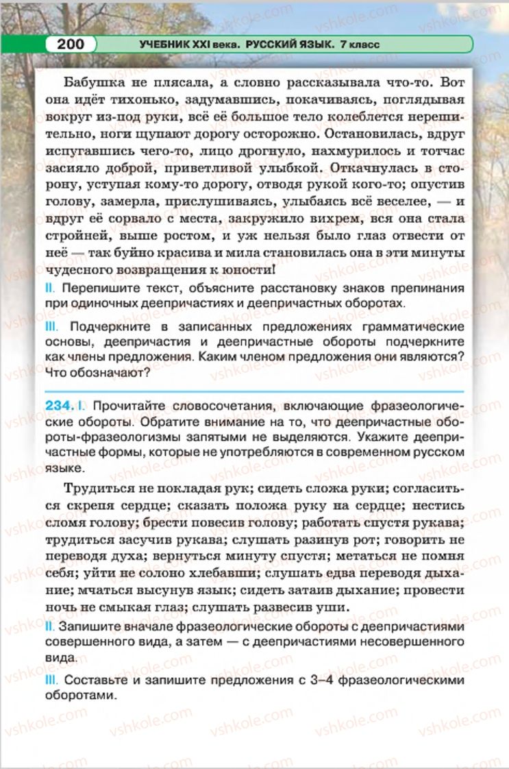 Страница 200 | Підручник Русский язык 7 клас Л.В. Давидюк, В.И. Стативка 2015 7 год обучения