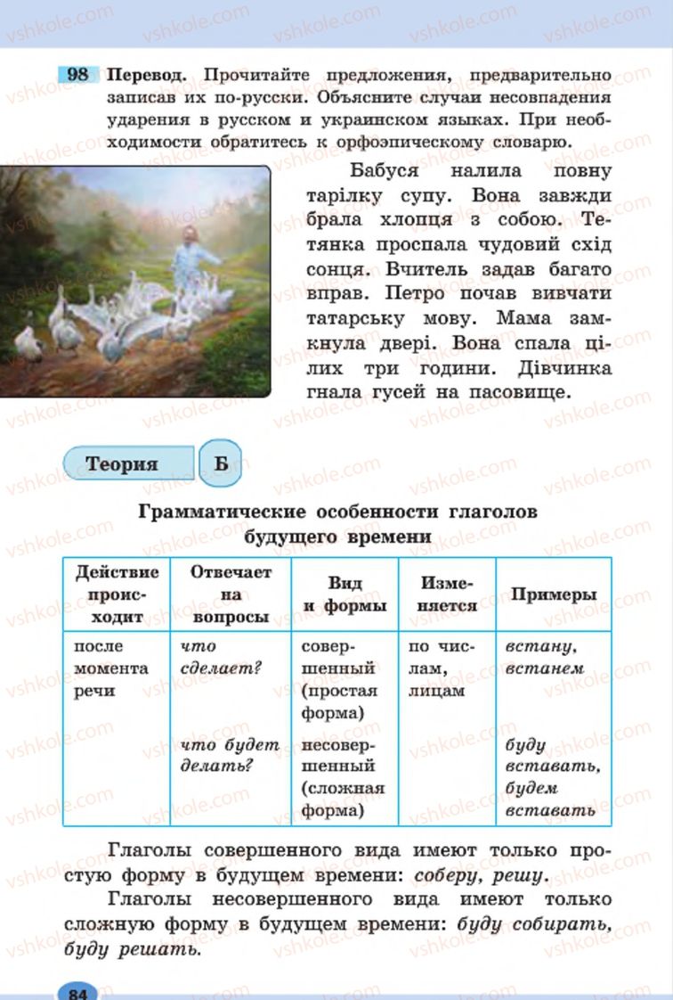 Страница 84 | Підручник Русский язык 7 клас Н.Ф. Баландина, К.В. Дегтярёва, С.А. Лебеденко 2015 7 год обучения