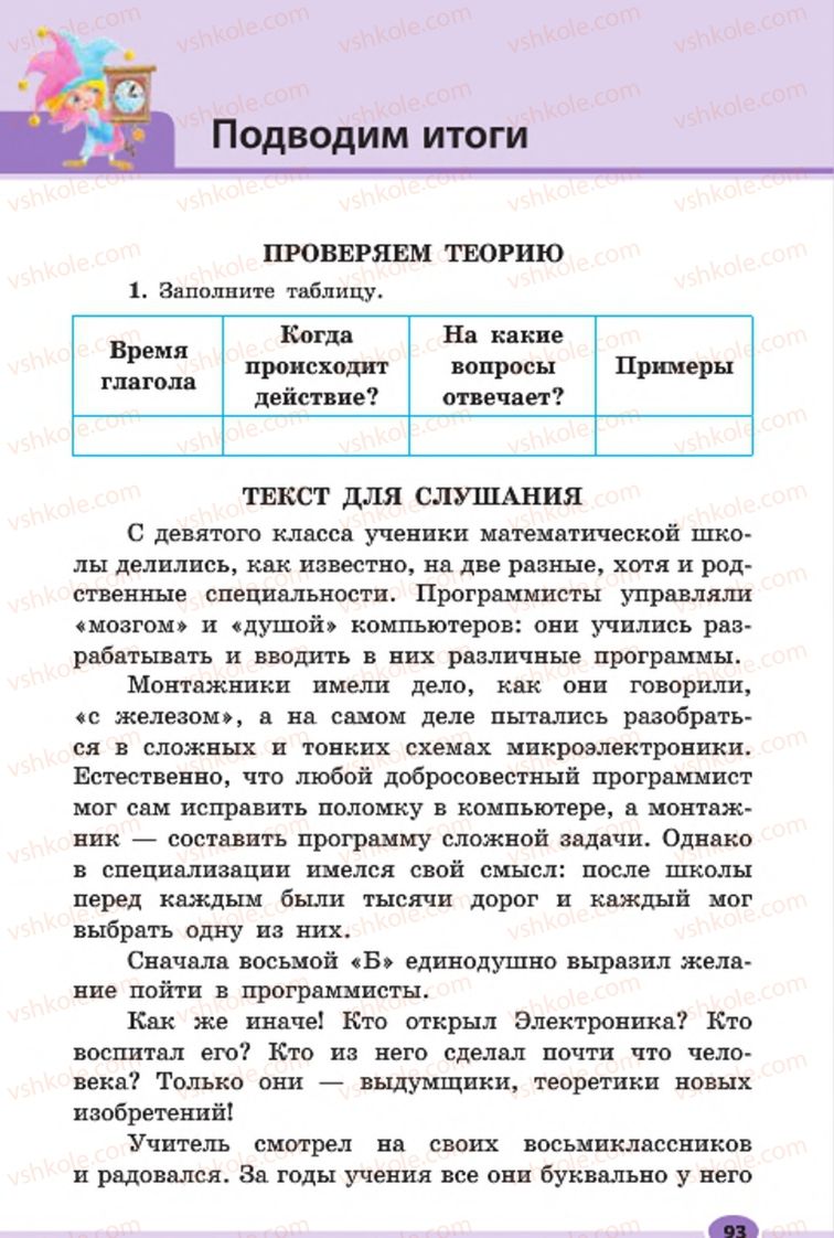 Страница 93 | Підручник Русский язык 7 клас Н.Ф. Баландина, К.В. Дегтярёва, С.А. Лебеденко 2015 7 год обучения