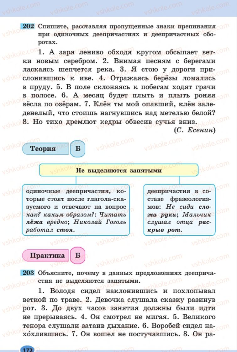Страница 172 | Підручник Русский язык 7 клас Н.Ф. Баландина, К.В. Дегтярёва, С.А. Лебеденко 2015 7 год обучения