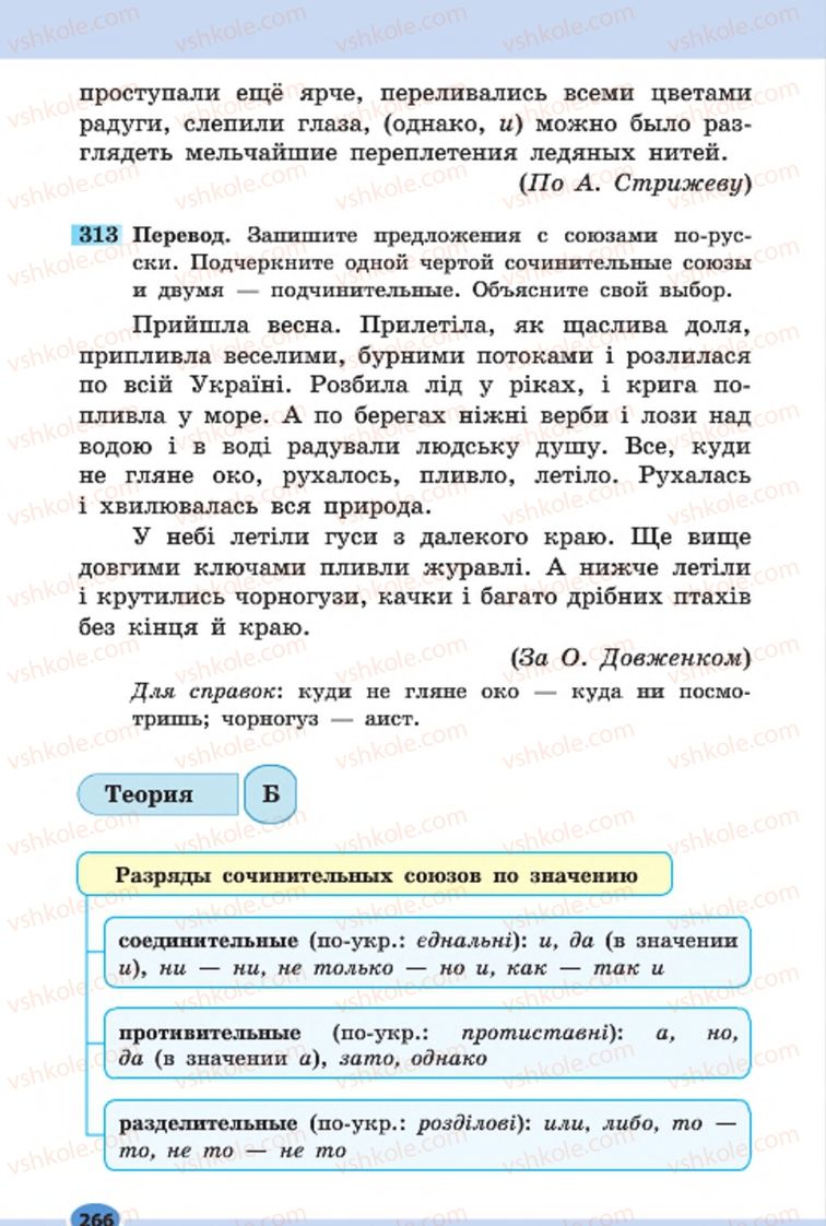 Страница 266 | Підручник Русский язык 7 клас Н.Ф. Баландина, К.В. Дегтярёва, С.А. Лебеденко 2015 7 год обучения