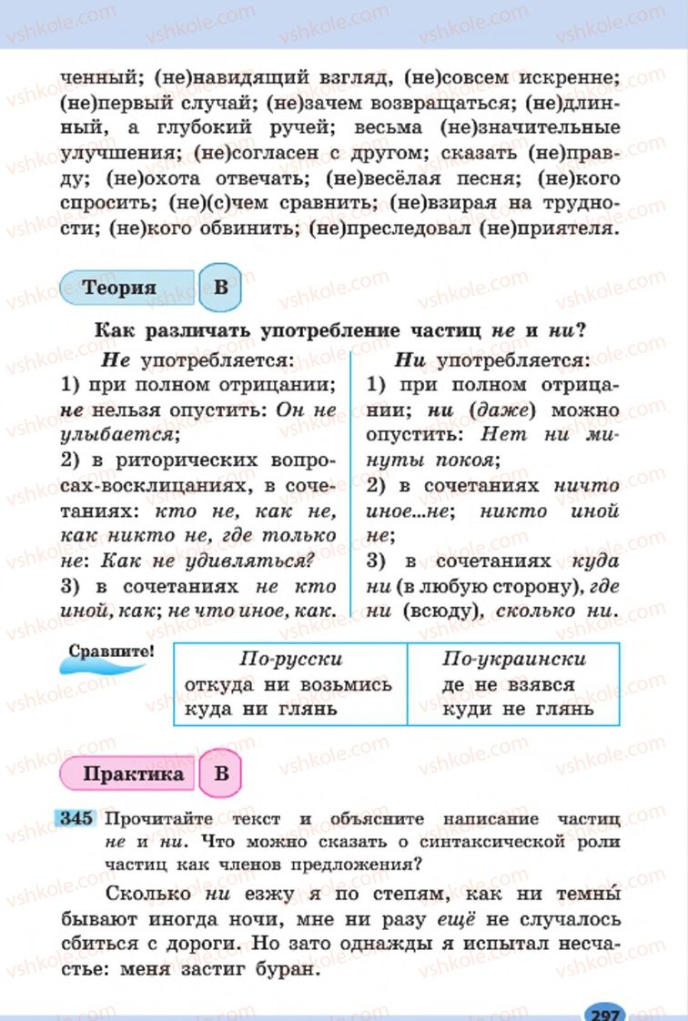 Страница 297 | Підручник Русский язык 7 клас Н.Ф. Баландина, К.В. Дегтярёва, С.А. Лебеденко 2015 7 год обучения
