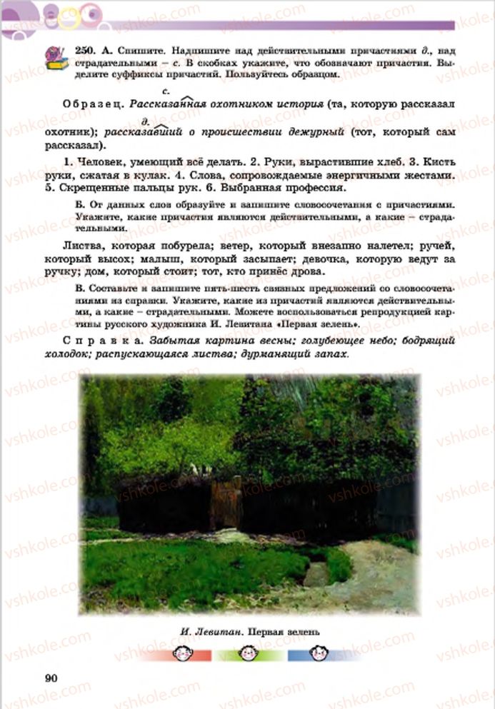 Страница 90 | Підручник Русский язык 7 клас Е.И. Самонова, Т.М. Полякова 2015 7 год обучения