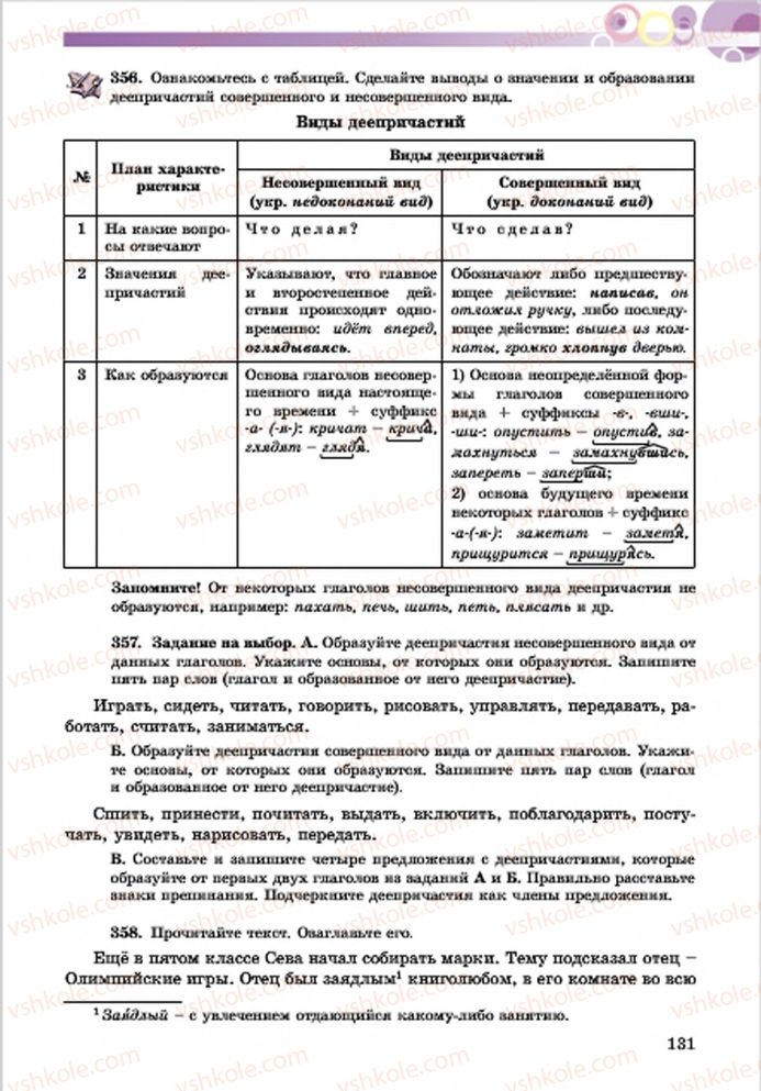 Страница 131 | Підручник Русский язык 7 клас Е.И. Самонова, Т.М. Полякова 2015 7 год обучения