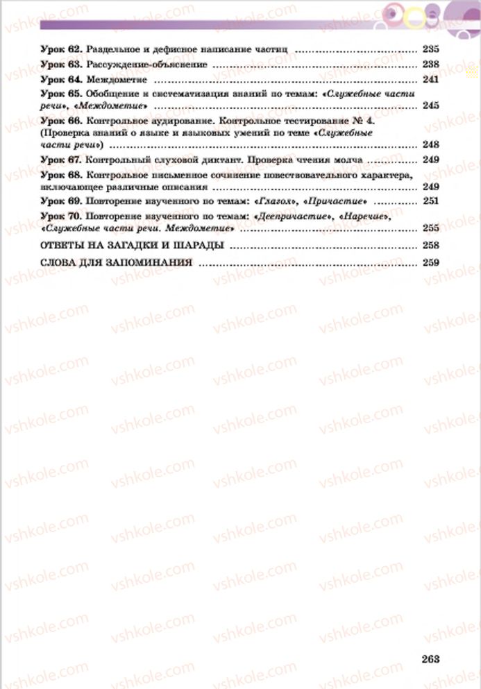 Страница 263 | Підручник Русский язык 7 клас Е.И. Самонова, Т.М. Полякова 2015 7 год обучения