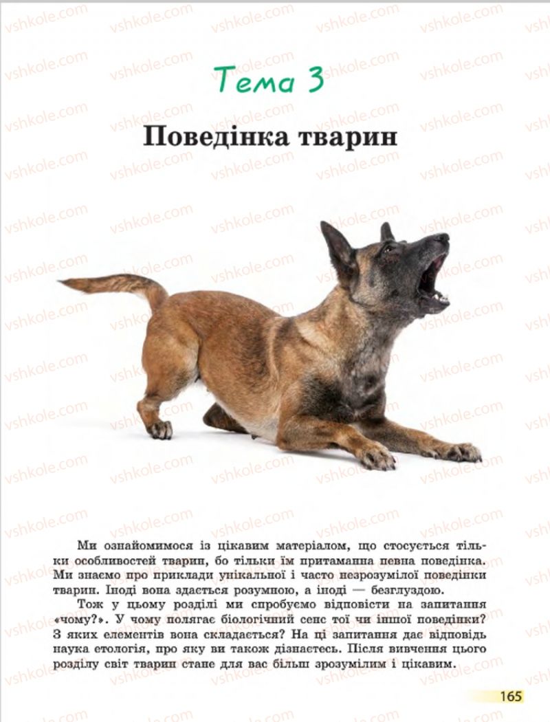 Страница 165 | Підручник Біологія 7 клас Н.В. Запорожець, І.І. Черевань, І.А. Воронцова 2015